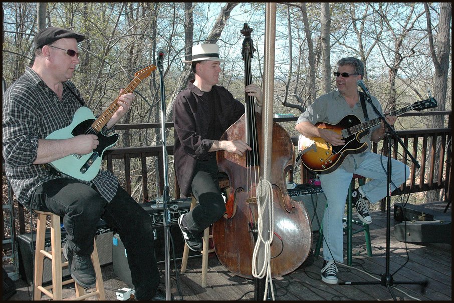 Dave, Steve & Jim on the deck at Tarara